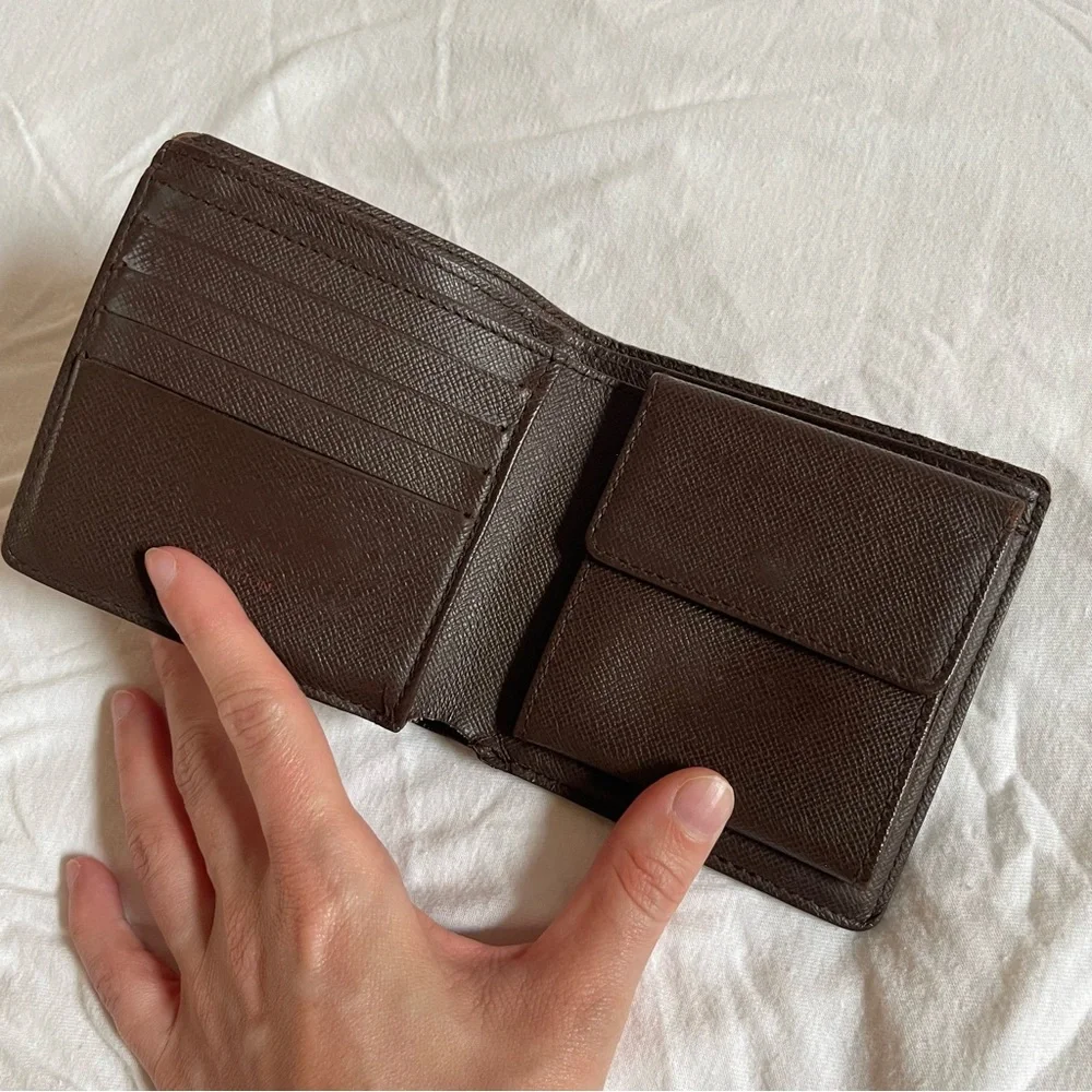Louis Vuitton Vintage Ebene Marco Mens Bi Fold Wallet - Picture 2 of 14